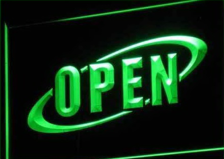 OPEN Cafe Restaurant Bar Neon Light Sign